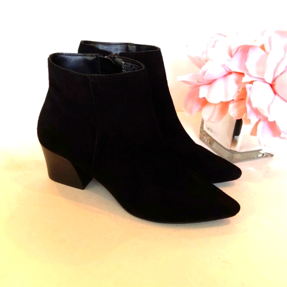 Kensie Lyden black suede leather ankle boots - Picture 1 of 15